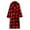 Red, variant on Mens Robe Soft Plush Collar Shawl Bathrobe Women Autumn Winter Fashionable Casual Plaid Home Bathrobe Kimono Bathrobe Red One Size