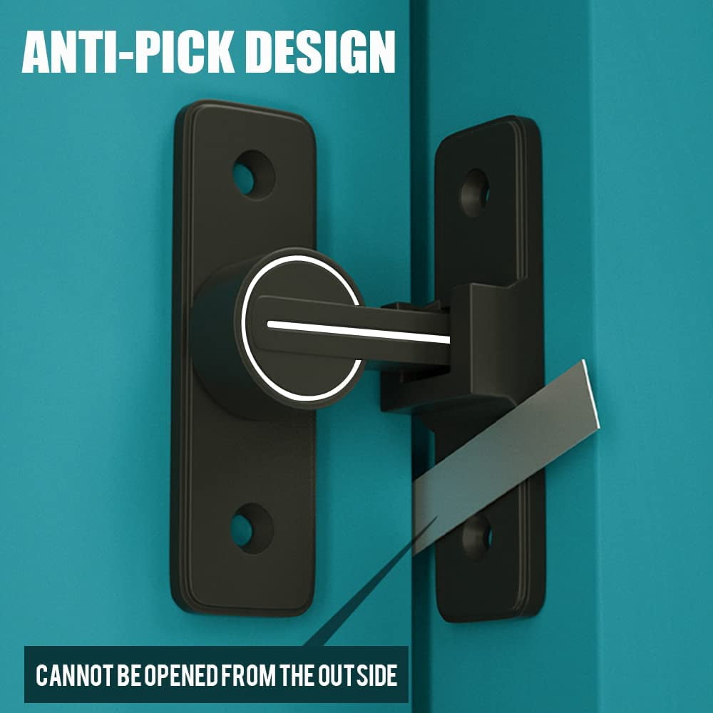 ABCISI Barn Door Lock Hardware, Heavy Duty Safety Gate Latch Clasp Lock Flip Bolt Latch Lock, Flip Sliding Door Latch for Bedroom, Bathroom, Outdoor Fence