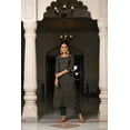thumbnail image 2 of DWEEP SARA Ensemble Kurta et Pantalon pour Femmes en Modal Gris Soyeux Imprimé Coupe Droite, L/40, 2 of 6