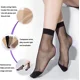 thumbnail image 3 of 20 pares de medias de nailon al tobillo, medias de cristal suave, adecuadas para mujeres, oficina, hogar, calcetines finos de seda de cristal 5D, calcetines de verano absorbentes para mujer JAMW Sencillez, 3 of 5
