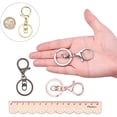 thumbnail image 4 of 32pcs Alloy Lobster Clasp 8 Colors Swivel Lanyard Snap Hook with 1.1" Key Ring Keychain Snap Hook Swivel Clasp Keychain Clips for Keychain DIY Bags Car DIY Jewelry Findings 1.1”×2.6”, 4 of 9