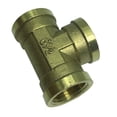 thumbnail image 2 of G1 / 2 "T de rosca Conector de adaptador de tón completo Tornillo de montaje de tubo de tubería Macarena Adaptador de rosca de latón de 3 vías, 2 of 8