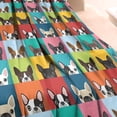 thumbnail image 3 of Boston Terrier Blanket,Comfortable Soft Lamb Wool Throw Blanket,All Season,Warm Lightweight Blankets for Sofa Bed Couch Living Room Chair,60"x80", 3 of 4