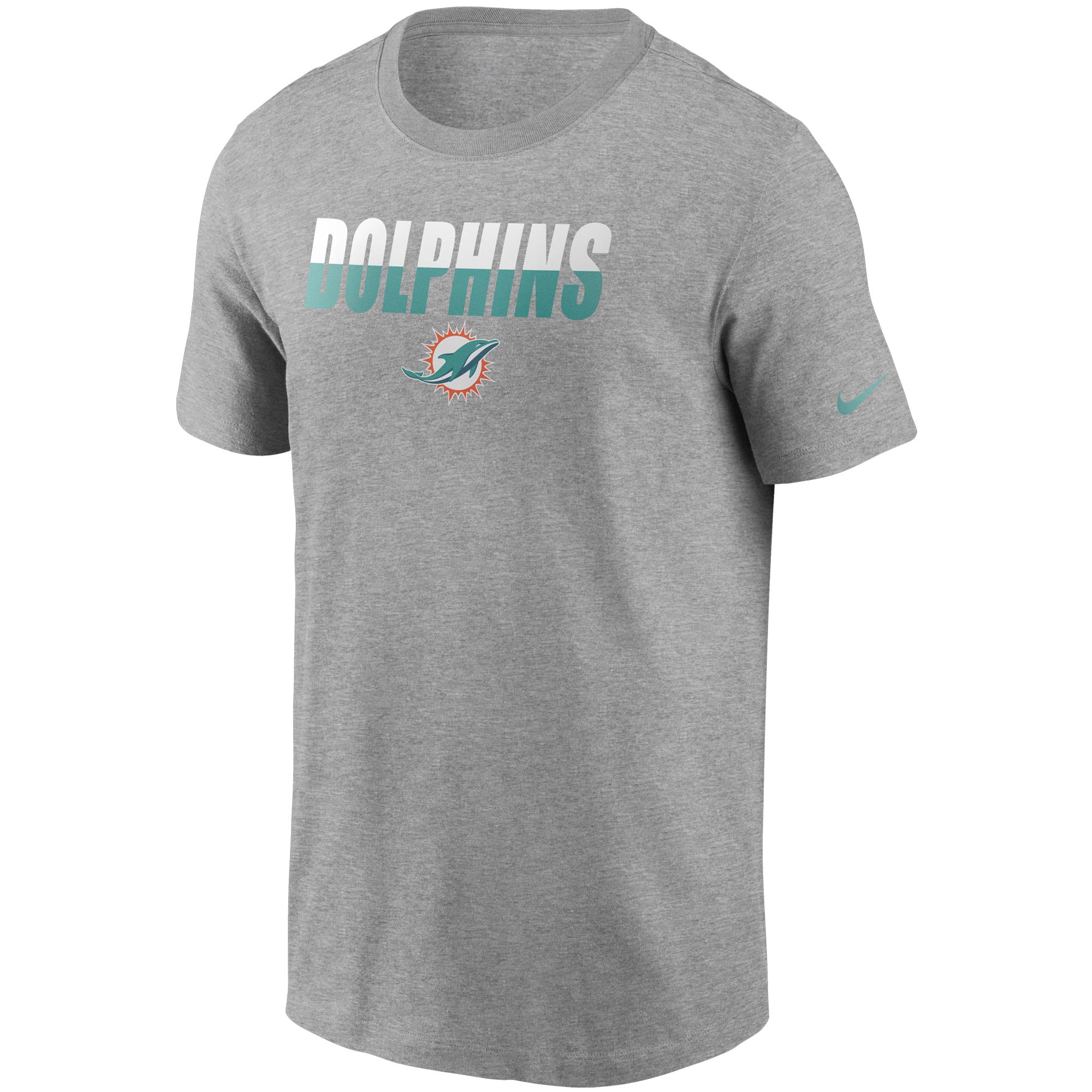 الكظرية Miami Dolphins Nike Split T-Shirt - Heathered Gray - Walmart.com الكظرية