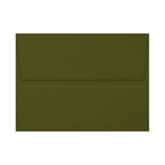 LUXPaper A6 Peel & Press Invitation Envelopes, 4 3/4 x 6 1/2, 70lb, Olive Green, 50 Pack