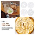 thumbnail image 4 of CIMAXIC 8Pcs White Cake Baking Stencil Set with Lovely Patterns for Festive Decoration, 4 of 8