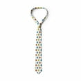 thumbnail image 3 of Nursery Necktie, Childish Funny Eyed Monster, Dress Tie, 3.7", White Multicolor, by Ambesonne, 3 of 3