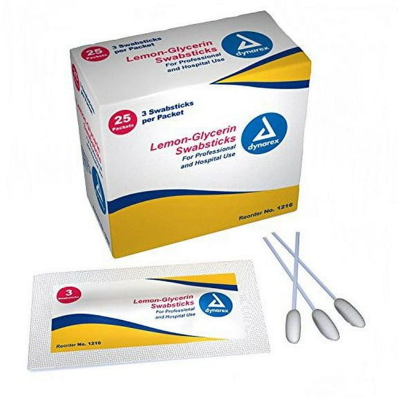 Swabsticks - 4 Boxes Of 25 (3 Swabs Per Pack Totaling 75 Per Box)