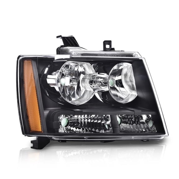 PIT66 Headlights, Fit for 2007-2014 Chevy Tahoe Suburban/2007-2013 Chevy Avalanche Right Passenger Side Corner HeadLamp