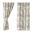 thumbnail image 2 of VHC Brands Wilder, Farmhouse Curtain Panels, Floral, Blue & Green, 63x36, Set of 2, 2 of 8