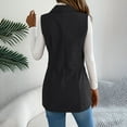thumbnail image 4 of Gaexia Vest for Women ,Corduroy Vest with Collar for Women Cozy Autumn Winter Fashion Outerwear Casual Layering Piece, 4 of 6