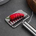 thumbnail image 4 of 2pcs Stainles Steel Wave Cutter Creative Crinkle Cutter Cutting Tool French Fry Slicer Potato Cutter (Silver), 4 of 8