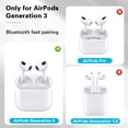 thumbnail image 4 of Funda de carga inalámbrica KFUPCQ AirPods 3 Bluetooth Blanca, 4 of 7
