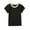 Black, variant on Charella T-Shirt for Girls Boys Short Sleeve Crew Neck Soft Cotton Tee Casual Loose Fit Color Block Tops (3 Years, Beige)