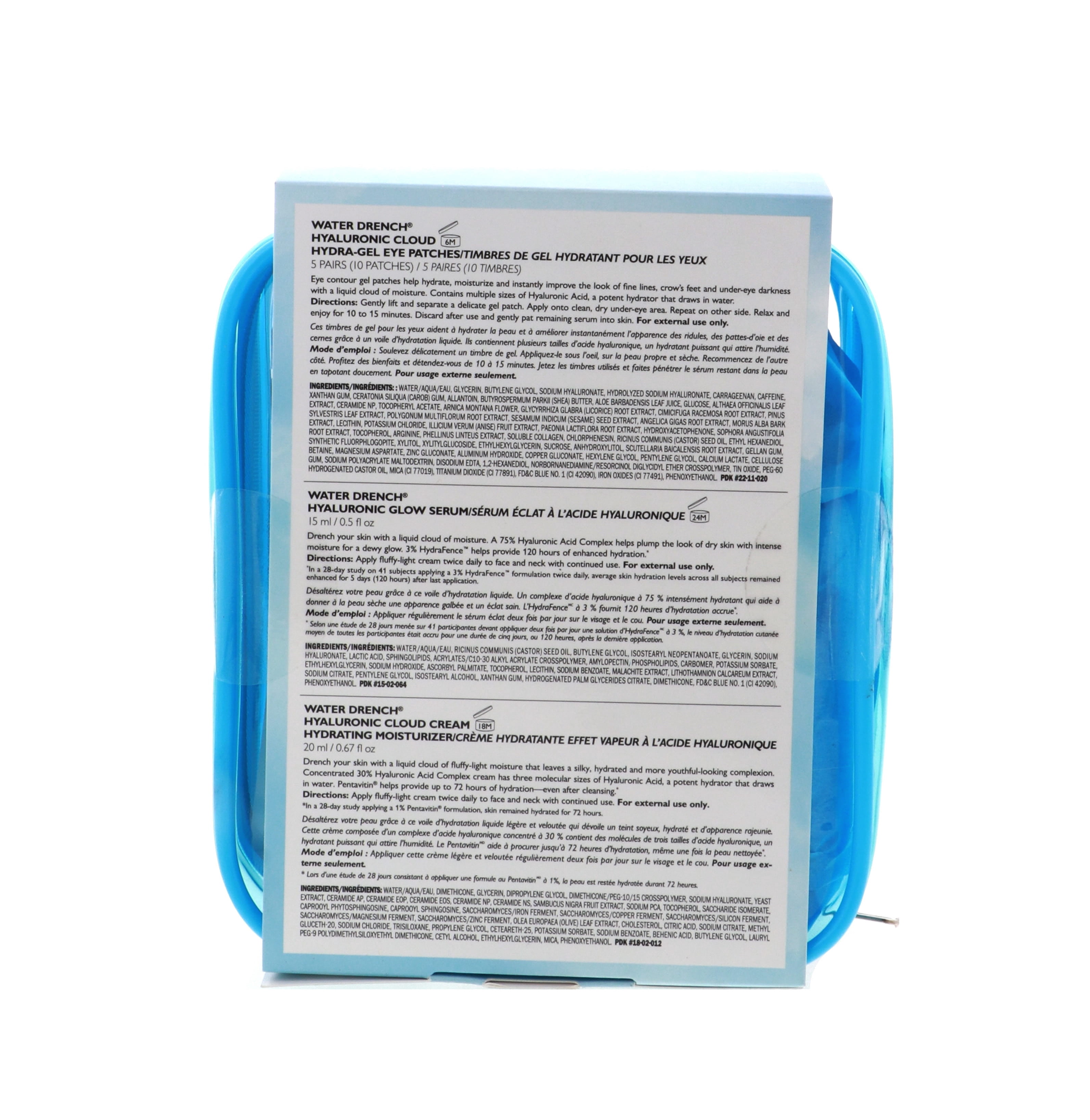 Peter Thomas Roth Water Drench Hydra-Besties Travel Kit (Hydra-Gel Eye Patches, 5 x 2 Patches, Hyaluronic Glow Serum, 0.5 oz, Hydrating Moisturizer, 0.67 oz)