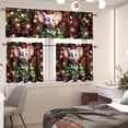 thumbnail image 2 of Christmas Mouse Kitchen Curtains and Valances Set Xmas Rod Pocket Valance and Tier Set for Bedroom Kitchen Cafe Living Room Bathroom, 54'''' x 36'''', 2 of 6