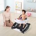 thumbnail image 2 of Costway 6 in 1 Baby Walker Adjustable Toddler Walker & Activity Center with Music Tray Black, 2 of 11