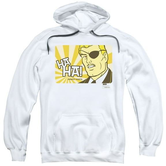 Harvey Birdman Phil Ken Sebben Adult Pullover Hoodie Sweatshirt White