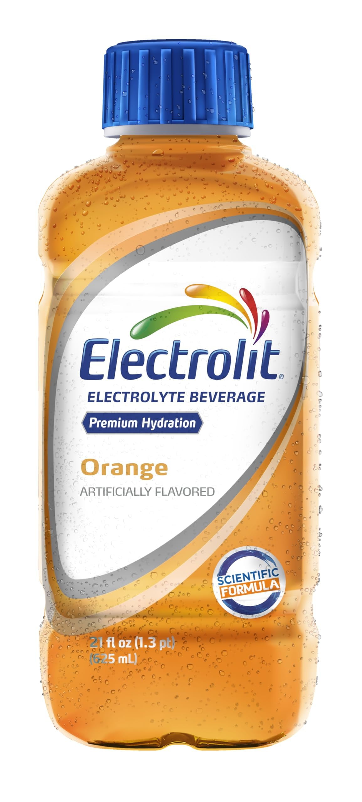 Electrolit, Electrolyte Beverage, Orange, 21 Fl Oz bottle (Pack of 12)