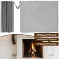 thumbnail image 1 of JTWEEN 2Pcs Fireplace Mesh Screen Curtain Heat Resistant Fireplace Spark Guard Curtain Sturdy Spark Guard Mesh Gate Metal Fire Screen Single Panel, 1 of 7