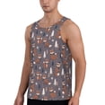 thumbnail image 2 of Logiee Snowflake Fox Print Men's Workout Tank Top,Quick Dry Workout Tank Top,Gym Muscle Tee,Fitness Bodybuilding Sleeveless T Shirt-Medium, 2 of 7
