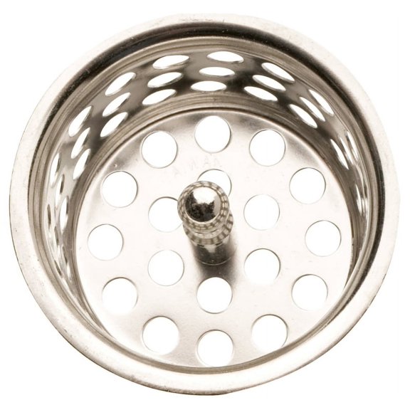 Plumb Pak  1-1/2 in. Dia. Chrome  Stainless Steel  Sink Strainer
