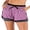 Purple, variant on FANNYC Women's Elastic Waistband Yoga Workout Shorts Exercise Mini Hot Gym Shorts Gray/Rose Red/Blue/PurpleBlack/Purple/Blue/Gray