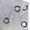 thumbnail image 4 of Ambesonne Modern Grommet Curtain, Student Geometry, 50" x 108", Dark Purple and White, 4 of 6