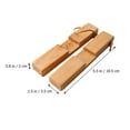thumbnail image 2 of COMPUKAS Wood Trivets Shape Light Brown Simple Design 1 Set, 2 of 8