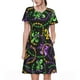 thumbnail image 1 of Disketp Mardi Gras6 para Vestido de Manga Corta para Mujeres, Vestidos de Verano para Mujeres, Casual y Holgado para la Playa, 1 of 6