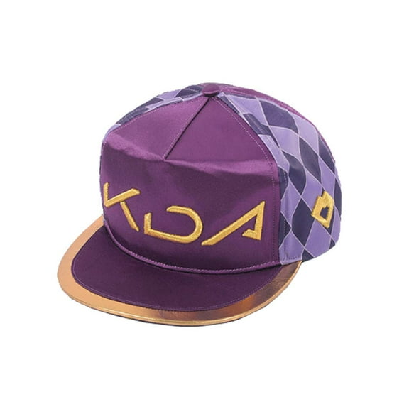 Akali Purple Hat Headwear Props Adult Dome Cap Clothing Accessory
