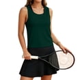thumbnail image 6 of HAYIMI Women Yoga Tank Tops Hollow Back Workout Shirts Running Gym Athletic Vest Casual Activewear Summer Round Neck Solid Color Sleeveless Trendy Camisole, 6 of 7