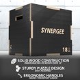 thumbnail image 4 of Synergee 3 in 1 Non-Slip Wood Plyometric Box for Jump Training and Conditioning 20/18/16, 4 of 7
