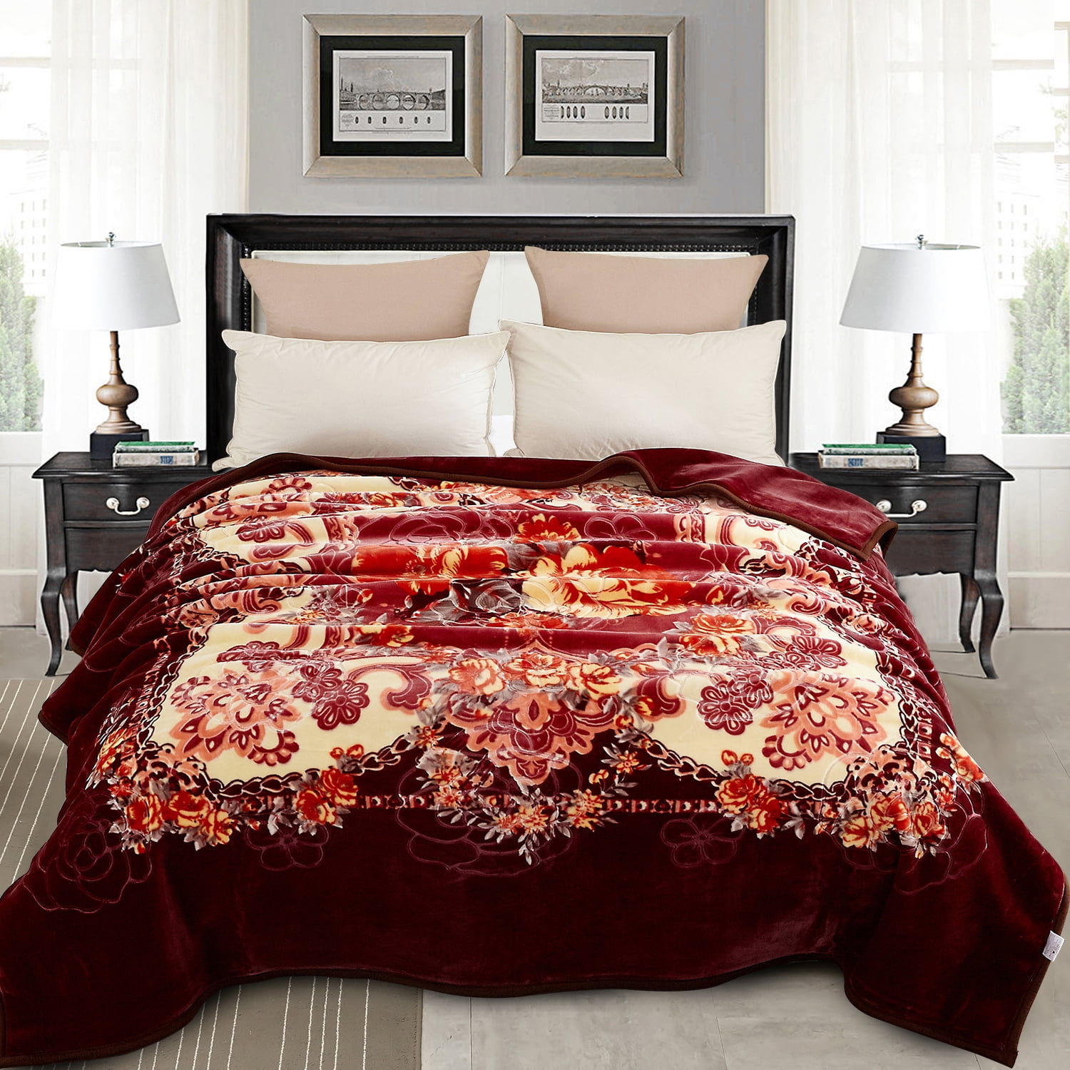 Fleece Plush Blanket, Heavy Korean Mink Blanket, 2 Ply ...