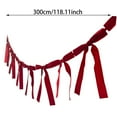 thumbnail image 2 of Elegant Velvet Bow Tie Streamer Banner For Wedding Party Decorations And Holiday Celebration Festive Events With Material Design, 2 of 4