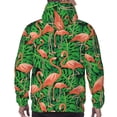 thumbnail image 7 of Lsque Flamingo Pattern Casual Men's Hoodie,Hooded Sweatshirt with Kangaroo Pocket,Pullover Hoodie-X-Large, 7 of 7