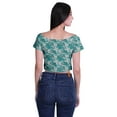 thumbnail image 4 of Moomaya Haut à Fermeture Éclair Col Bateau Manches Courtes en Jersey Viscose pour Femmes, 4 of 4
