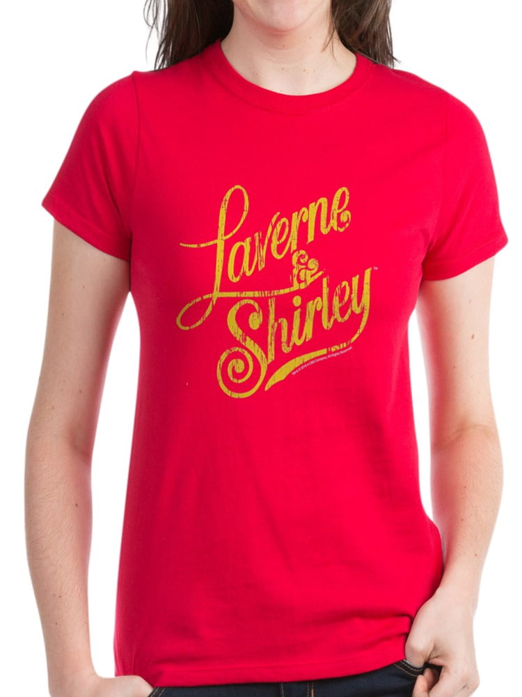 CafePress - CafePress - Laverne And Shirley Yellow Lo Women's Dark T Shirt - Women's Dark T 