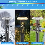 Solar Pathway Lights, 6 Pack Waterproof Outdoor Garden Lights with 8 Lighting Modes