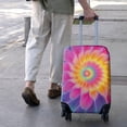 thumbnail image 3 of Rainbow Tie Dye Floral Pattern Luggage Cover Fashion Suitcase Cover Baggage Covers Fit 25-28 Inch Luggage (Go Travel), 3 of 5