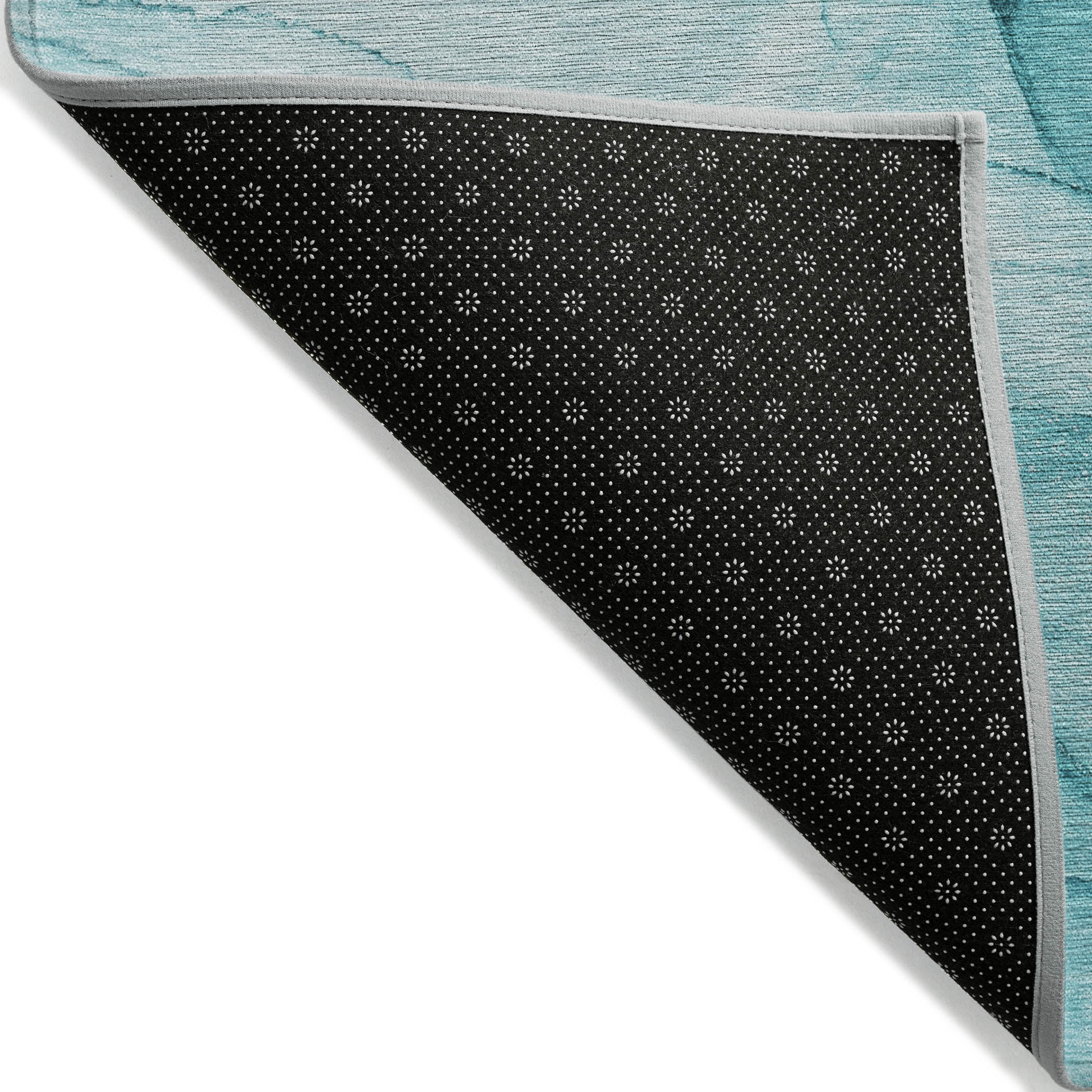 Addison Rugs Chantille Indoor/Outdoor Transitional Watercolors Teal Washable Rectangle Rug, 10' x 14'