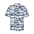 thumbnail image 4 of Xecao Palm Tree print Hawaiian shirt - a stylish short-sleeve button-down for men, perfect for casual beach and tropical outings., 4 of 9