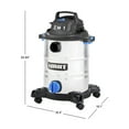 thumbnail image 2 of HART VOC812SF 3703 8 Gallon 6 Peak HP Stainless Steel Wet/Dry Vacuum, 2 of 11