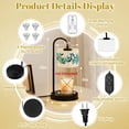 thumbnail image 5 of Candle Warmer Lamp with Timer, Chinoiserie Floral Grandmillennial Cottagecore Blue Non-slip Wireless Remote Control Wax Melts Warmer with 4 Bulbs for Home Office Dorm, Birthday Gifts for Women, 5 of 7