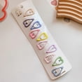 thumbnail image 2 of 10Pcs Toddler Hair Clips, Cute Mini Snap Hair Clips for Baby Girls Kids, Colorful Small Snap Barrettes Metal Hair Clips for Fine Hair, 2 of 2