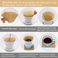 thumbnail image 6 of 200pcs Coffee Filters Cone, #4 Coffee Filters Paper for Coffee Dripper and Maker, 8-12 Cup, 6 of 6