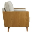 thumbnail image 6 of Kellan Loveseat in Walnut Heathered Weave Ivory, 6 of 9