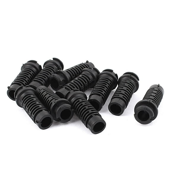 10 Pcs 39mm x 10.5mm x 7.5mm Strain Relief Cord Boot Protector Cable Sleeve Hose