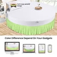 thumbnail image 4 of SGI Bedding Round Bed Skirt |Wrap Around Microfiber Bed Skirt | Fade Resistant, Wrinkle Free, Anti-static, Decorative, Extra Storage Space, Clutter-Free | 96" Diameter / 24" Drop, Sage, 4 of 8