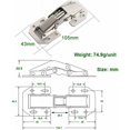 thumbnail image 2 of 8 bisagras para puerta de gabinete, apertura de armario con 64 tornillos, bisagras plegables de acero inoxidable, bisagra de cierre automático para muebles de armario de cocina, puerta de armario, 2 of 5